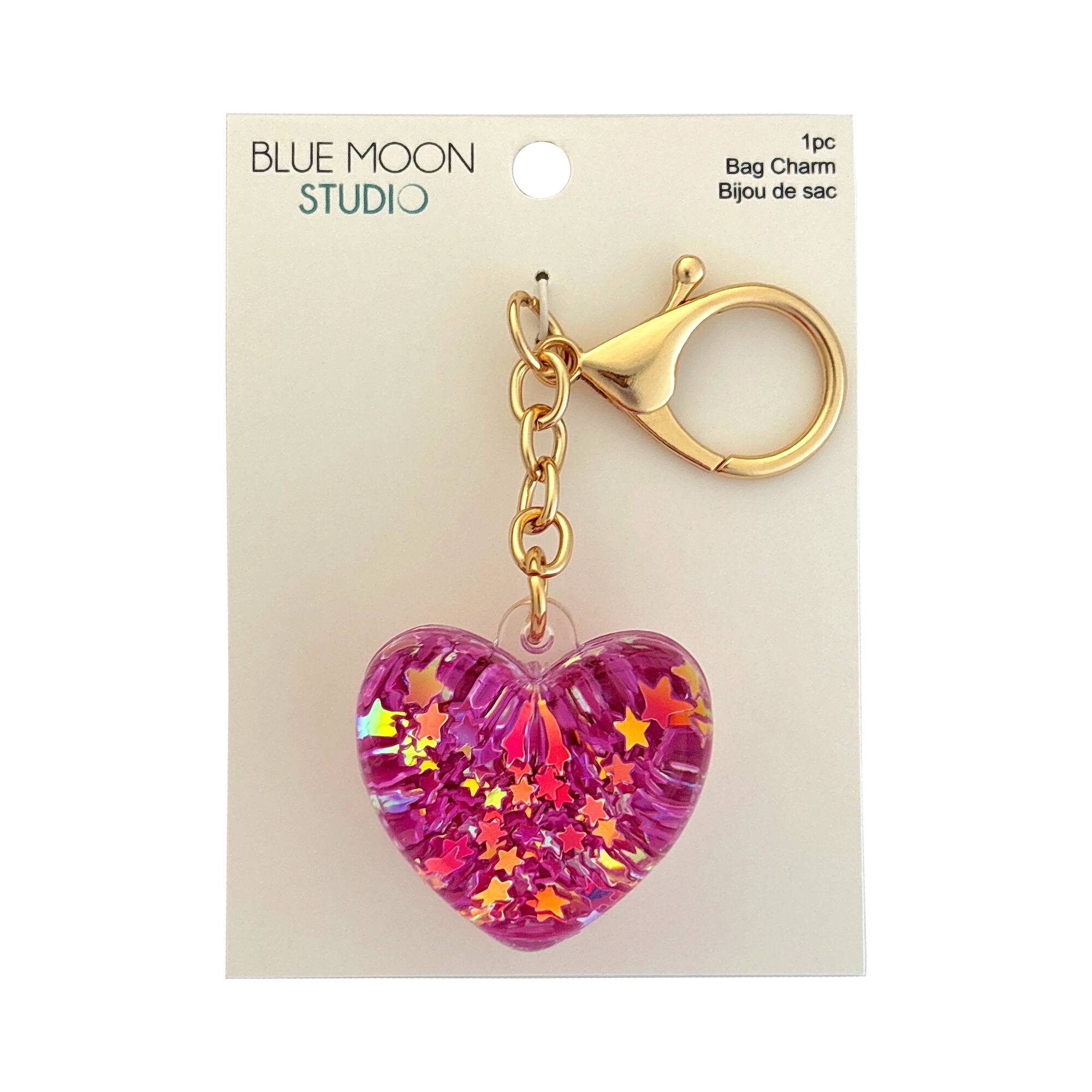 Blue Moon Studio™ Shaker Heart Bag Charm
